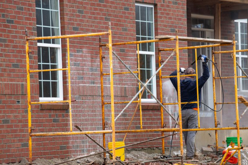 Local Brick Paint Removal pros at work