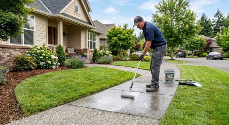 Concrete Walkway Sealing in Tacoma, WA