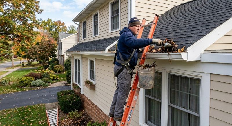 Gutter Cleaning in Fredericksburg, VA