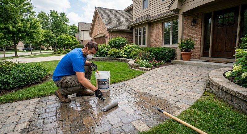 Paver Driveway Sealing in Tacoma, WA