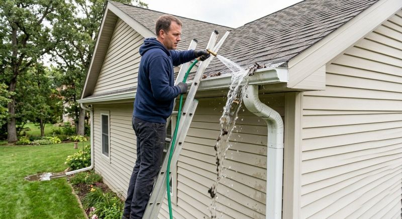Rain Gutter Clearing in Rochester, NY